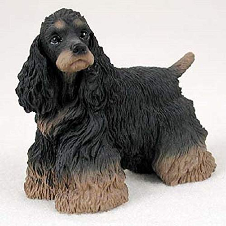 Cocker Spaniel Figurine - Black & Brown 