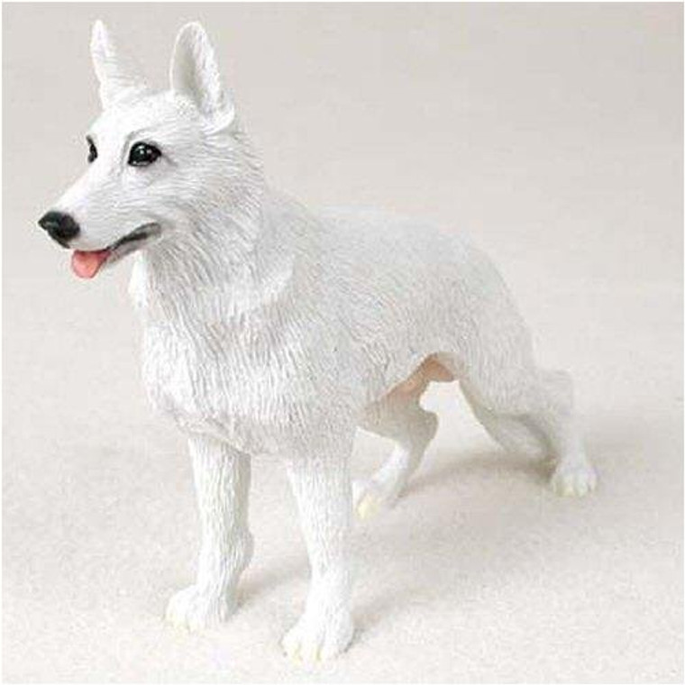 German Shepherd Figurine - White 