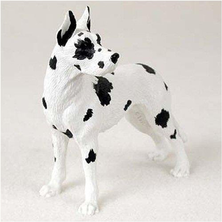 Great Dane Figurine - Harlequin/Cropped 