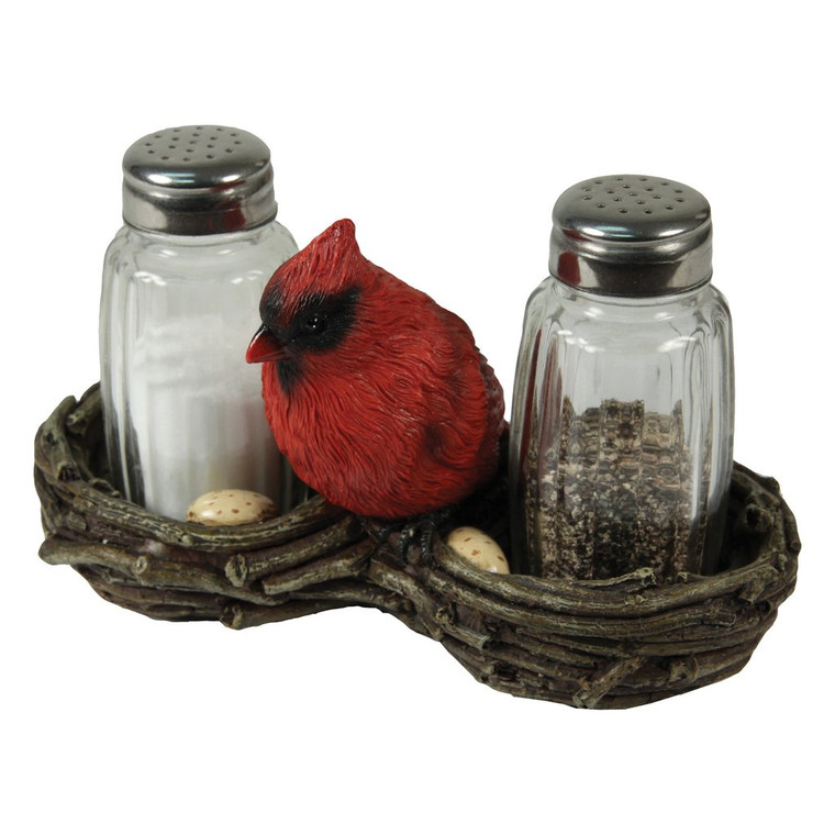 Cardinal Nest Salt & Pepper Set