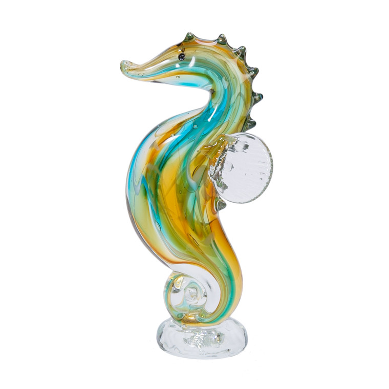 Glass Art Seahorse Figurine