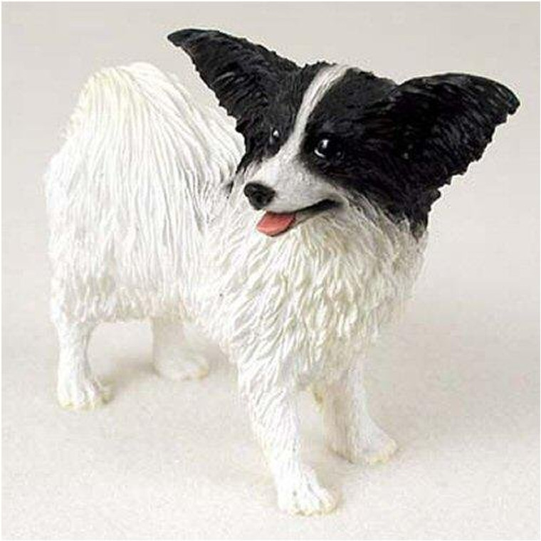 Papillion Figurine - Black/White 