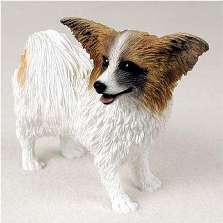 Papillion Figurine - Brown/White 