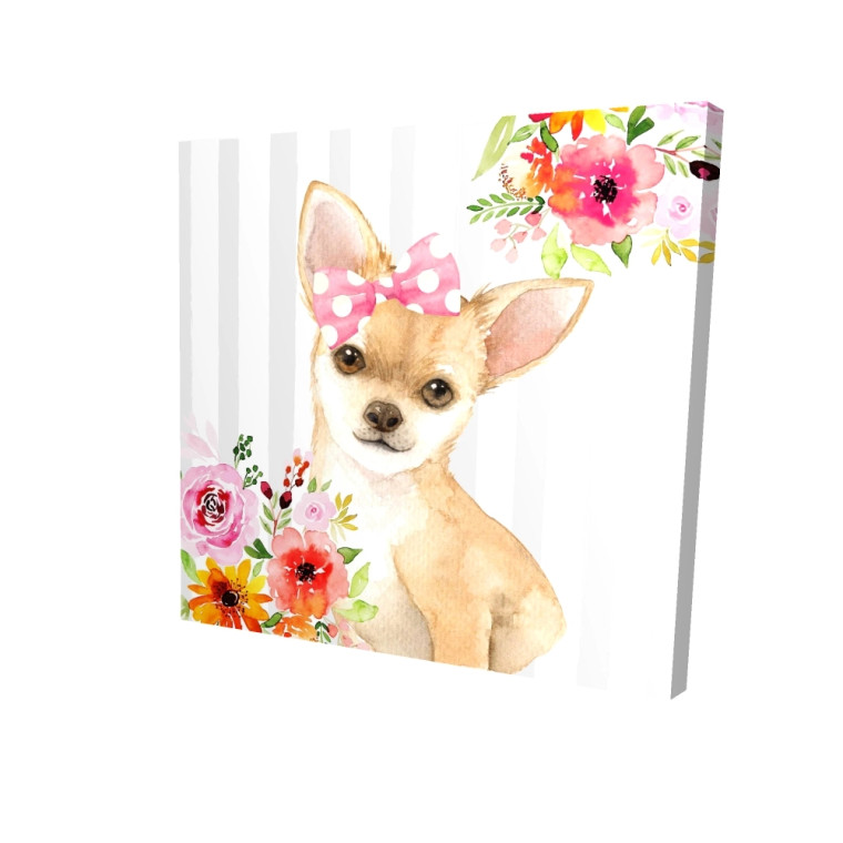 Floral Chihuahua Fine Art Print