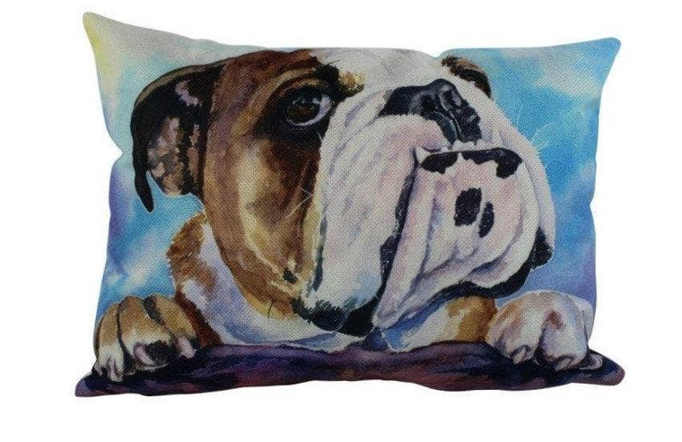 Bulldog Throw Pillow