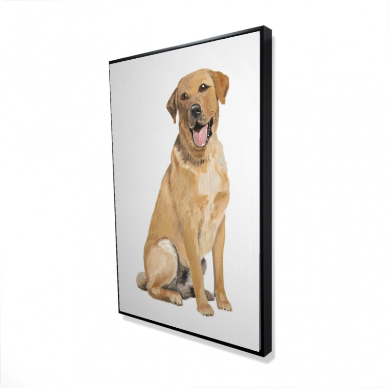 Yellow Labrador Retriever Fine Art Print - Framed
