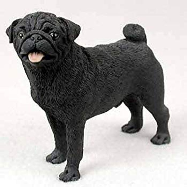 Pug Figurine - Black