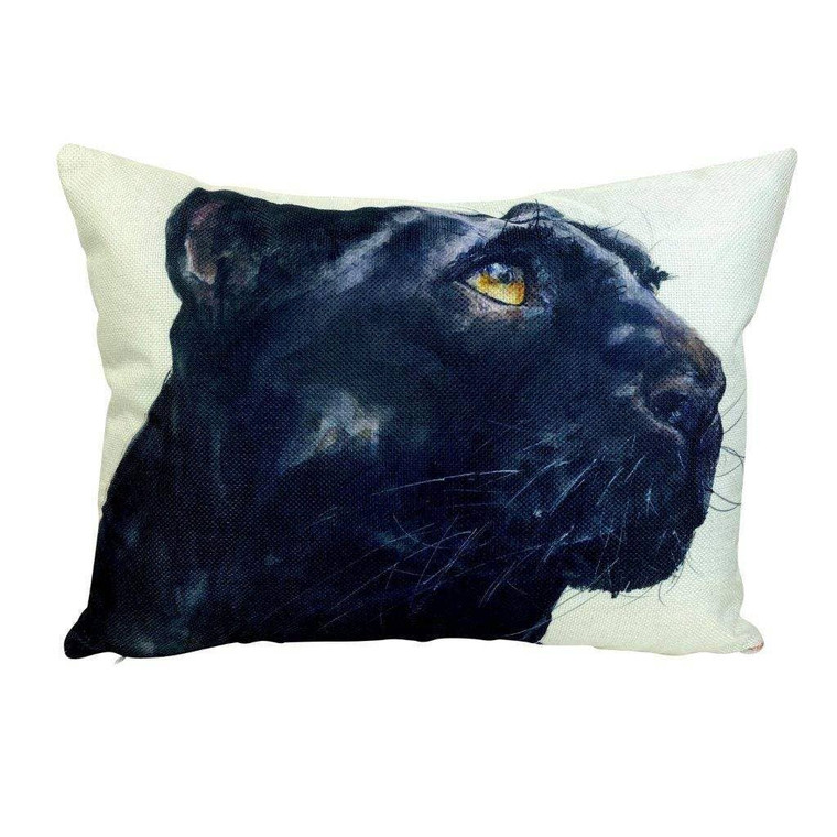 Black Panther Portrait Throw Pillow