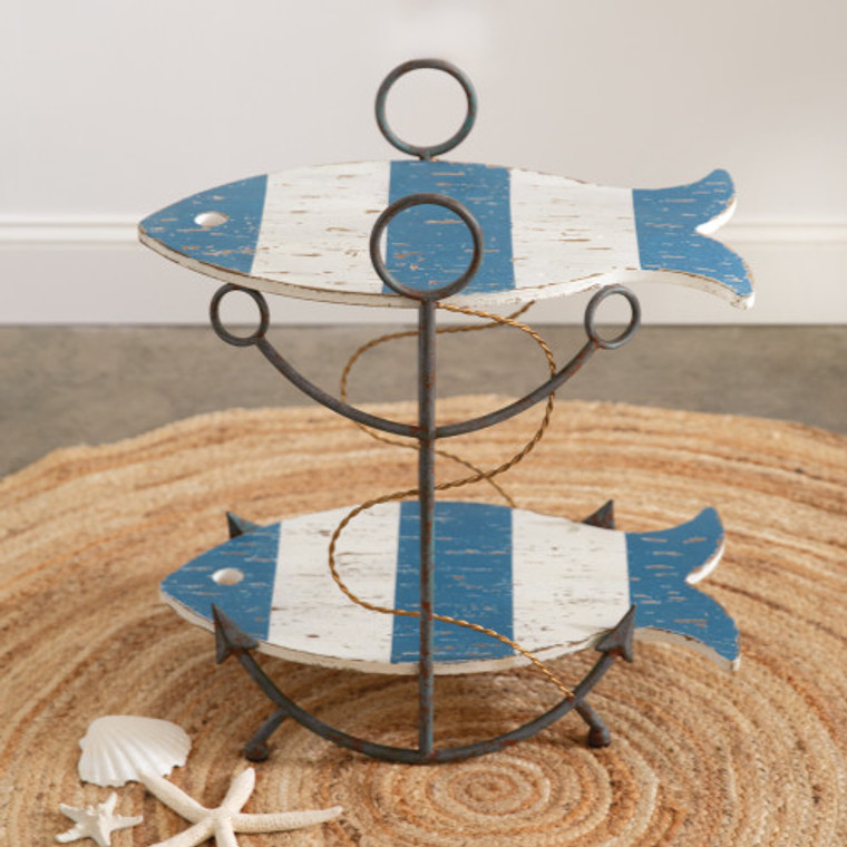 Nautical Fish Shaped Accent Table