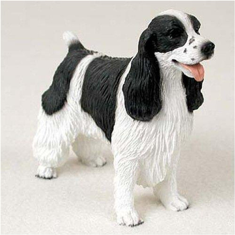 Springer Spaniel Figurine - Black & White