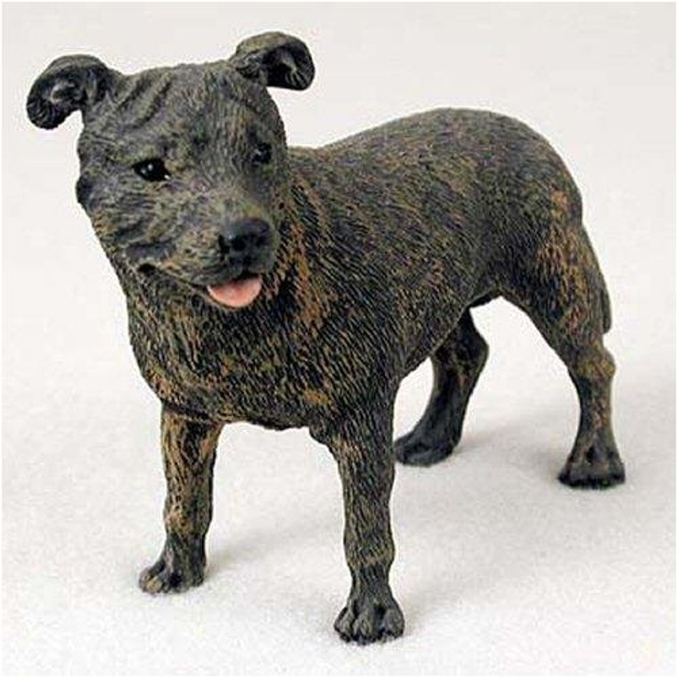 Staffordshire Bull Terrier Figurine - Brindle