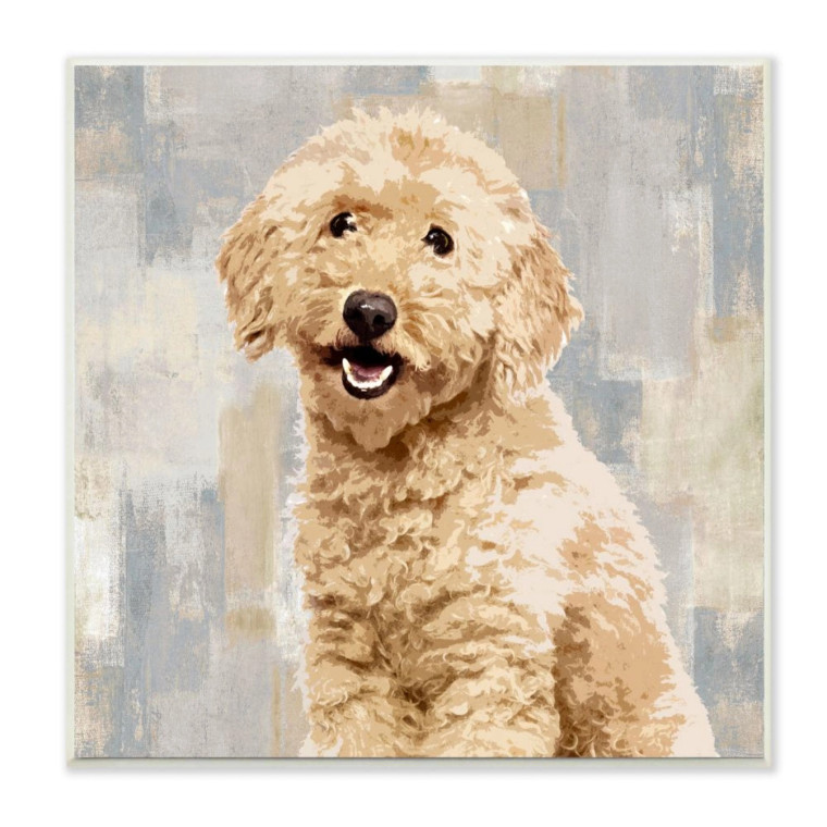 Labradoodle Art Print Plaque