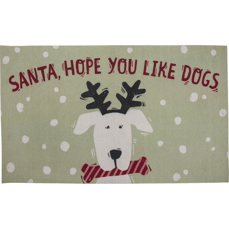Santa, Hope You Like Dogs - Doormat