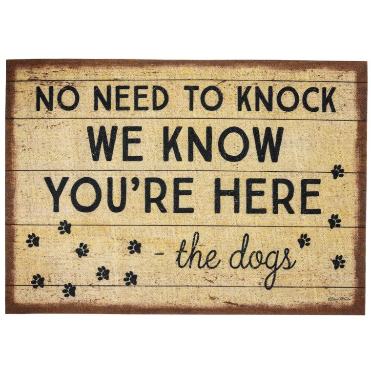 No Need To Knock - Dog Door Mat