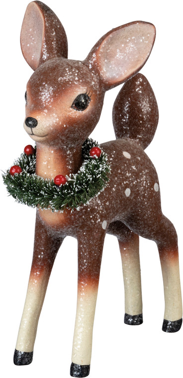 Glittered Fawn Figurine