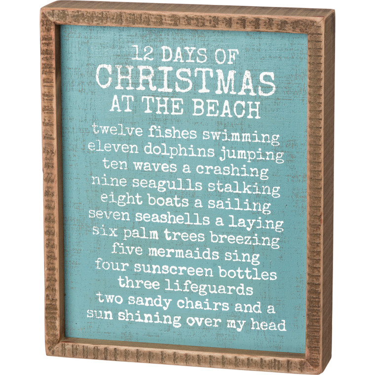 12 Days of Christmas at the Beach - Box Sign