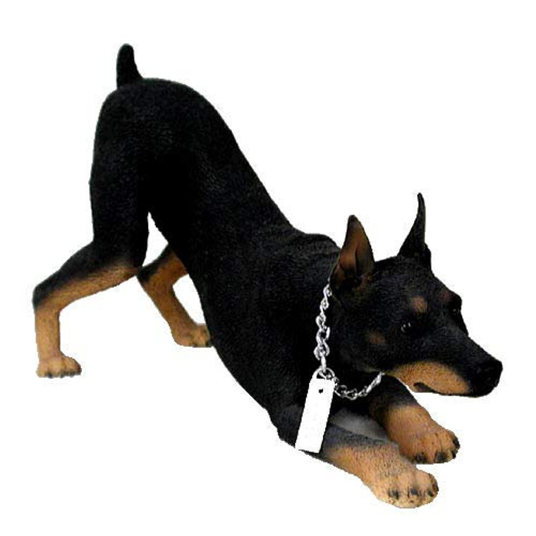 Doberman Pinscher Figurine - Black/Tan - Large