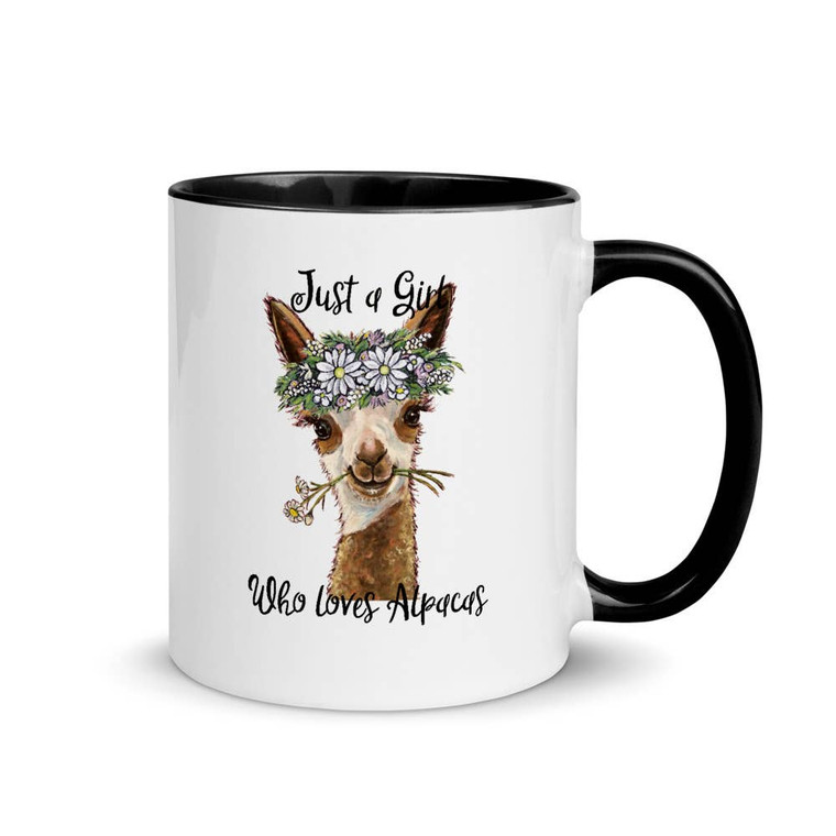 Girl Who Loves Alpacas Mug