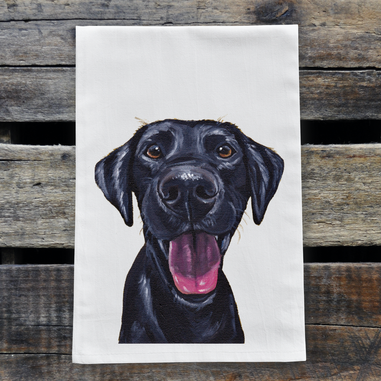 Black Lab Kitchen Towel