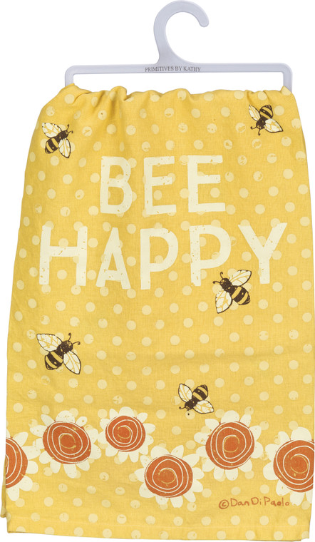 Bee Happy Kitchen Towel