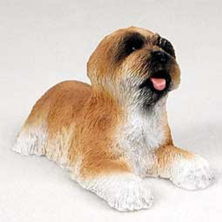 Lhasa Apso Puppy Figurine - Brown