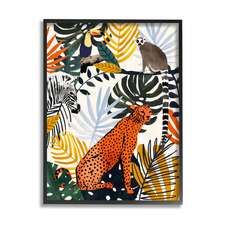 Jungle Animal Framed Art Print