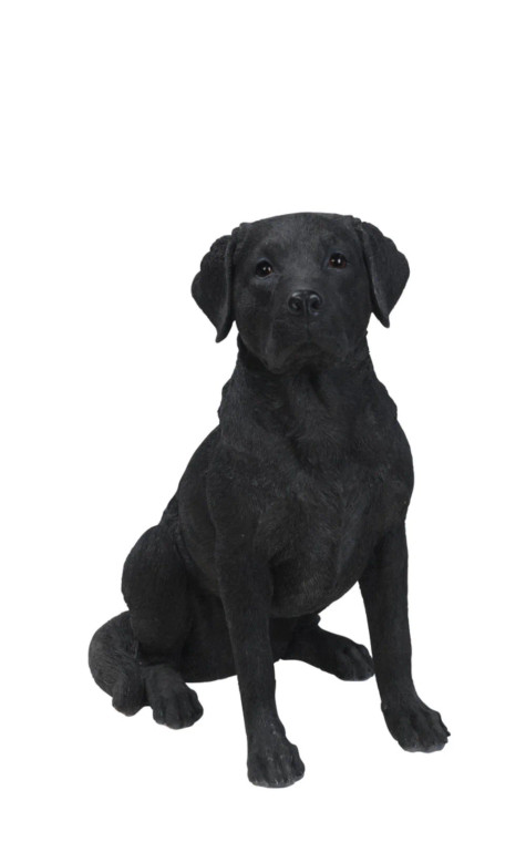 Black Labrador Retriever Statue 