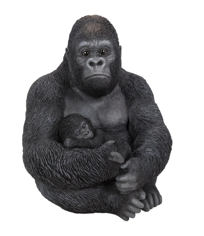 Gorilla & Baby Statue