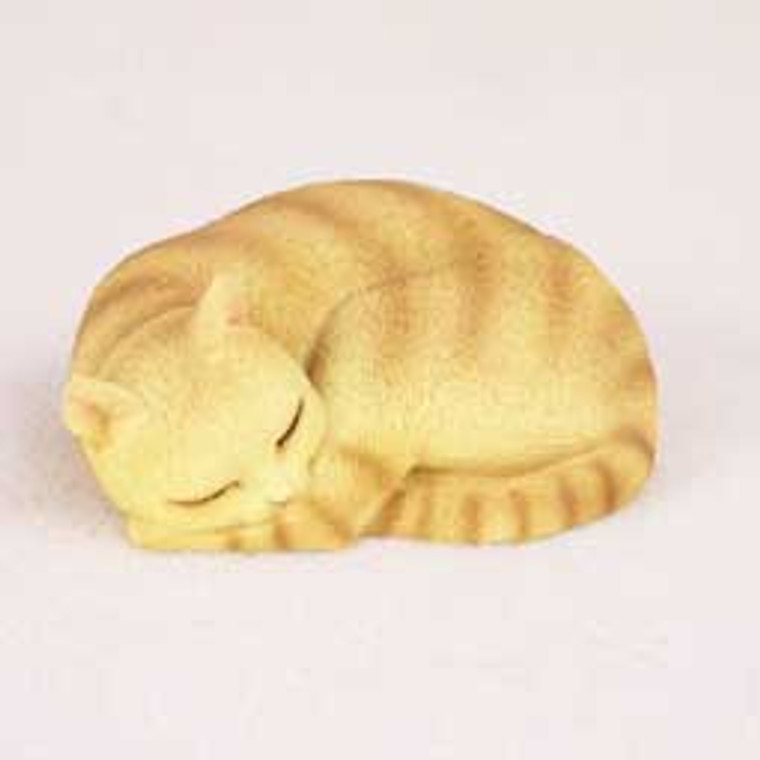 Orange Tabby Cat Figurine - Sleeping