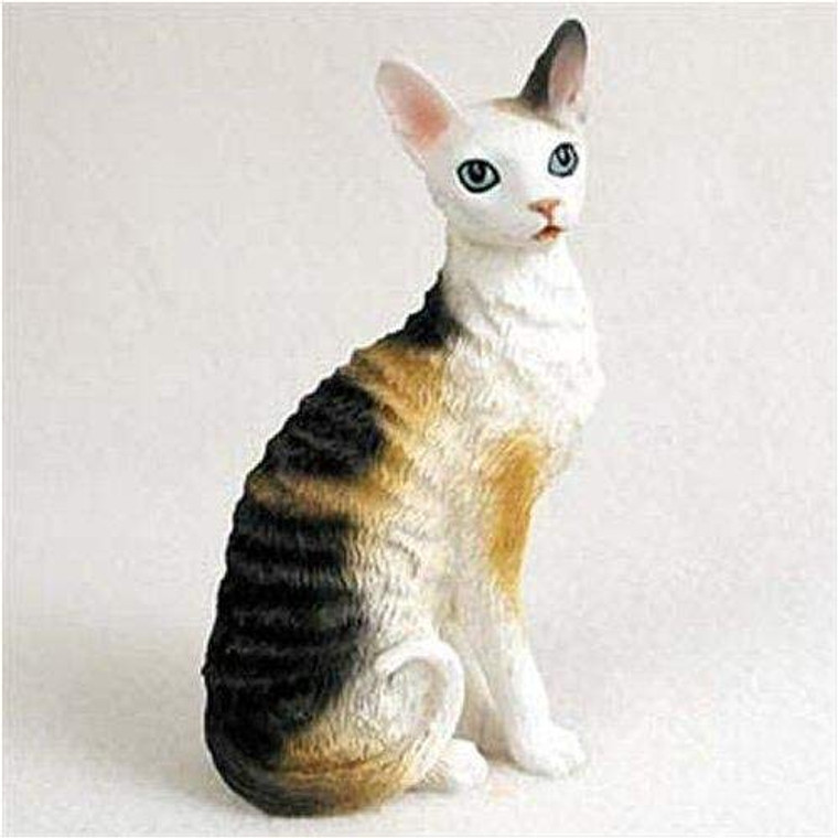 Cornish Rex Cat Figurine