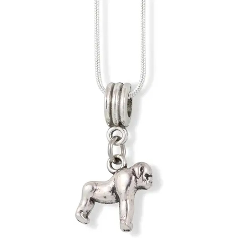 Silver Gorilla Necklace