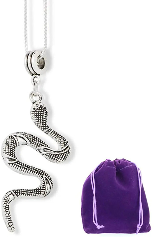 Silver Snake Necklace - Large