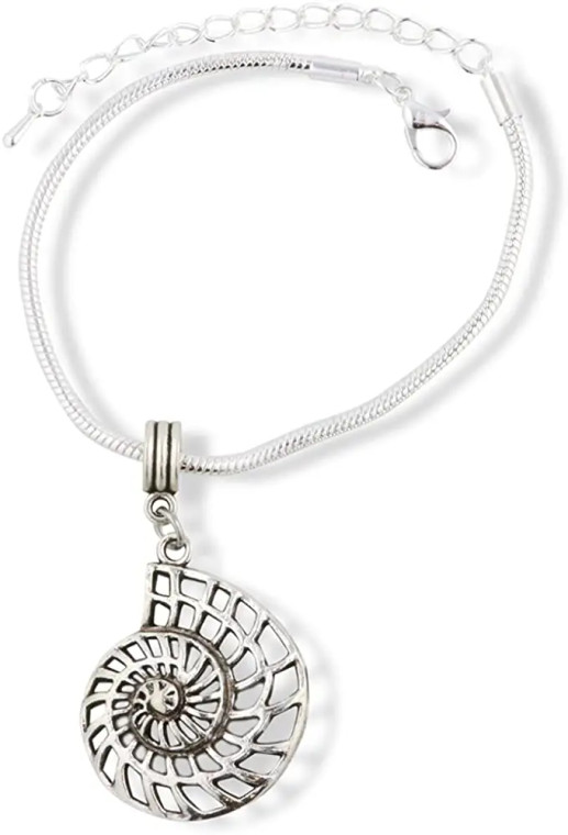 Silver Nautilus Shell Bracelet