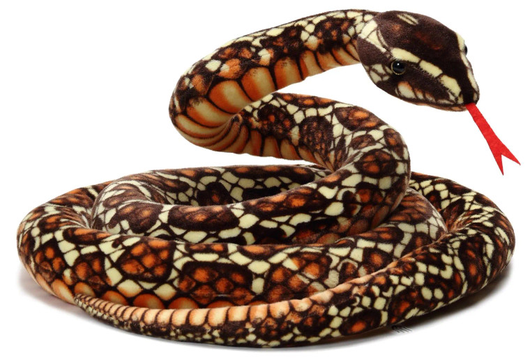 Brown Python Plush Toy