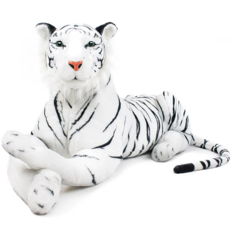 White Siberian Tiger Plush Toy - Large