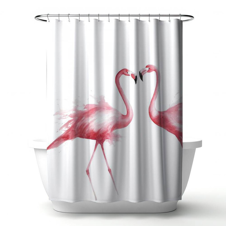 Flamingo Love Shower Curtain