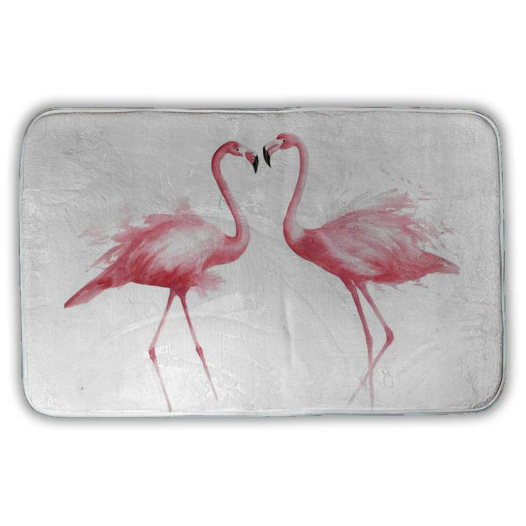 Flamingo Couple Bath Mat