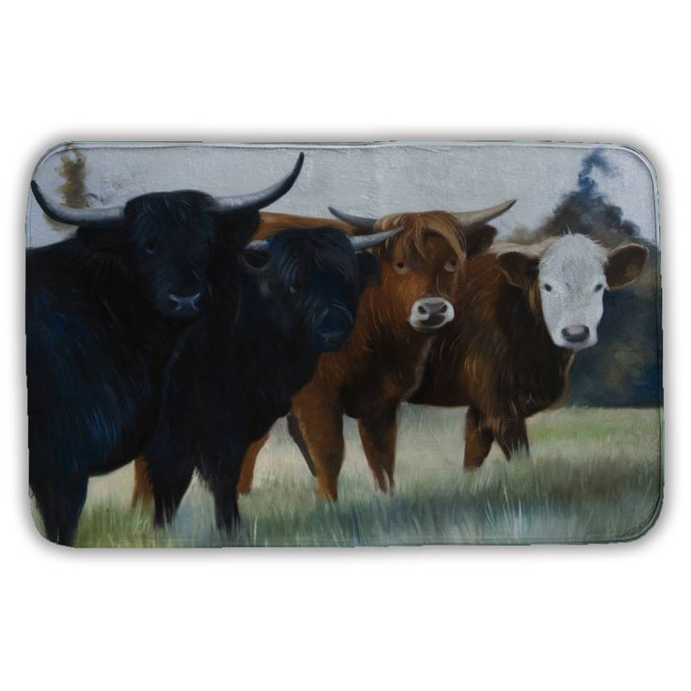 Four Cows Bath Mat