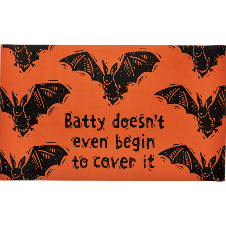 Batty Doesn't Cover It - Halloween Area Rug