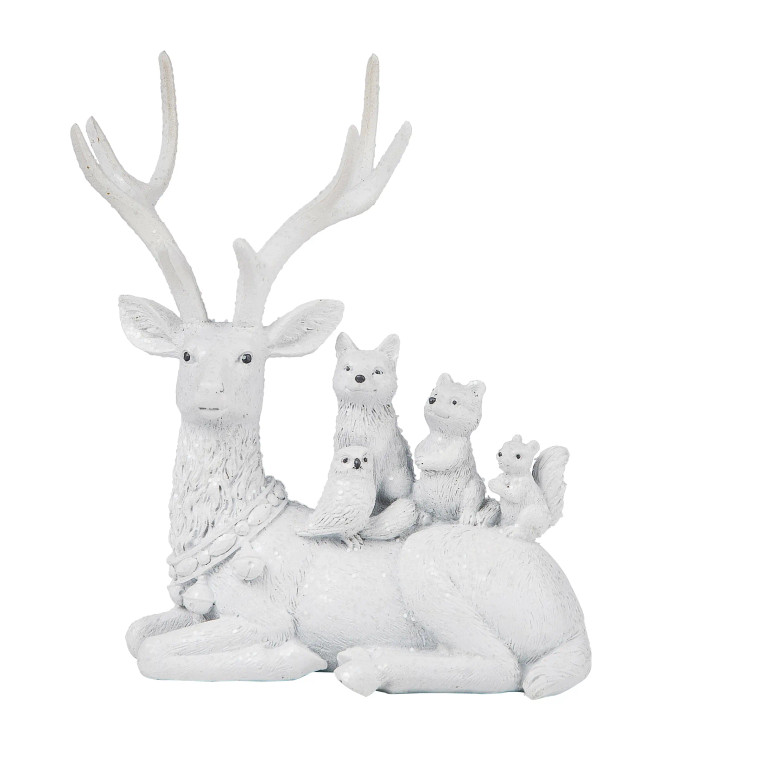 Winter Forest Animal Christmas Figurine