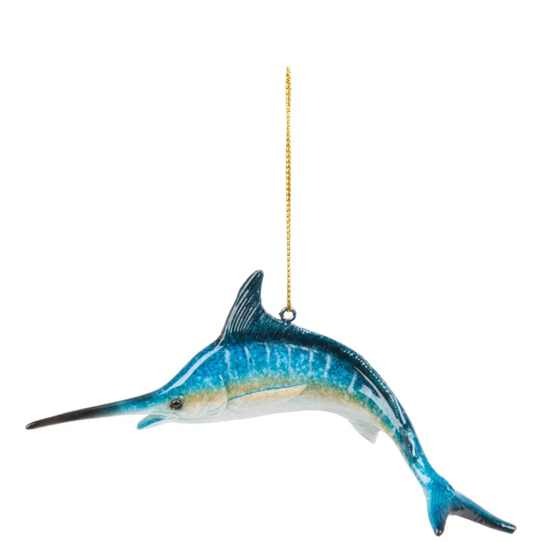 Blue Swordfish Ornament