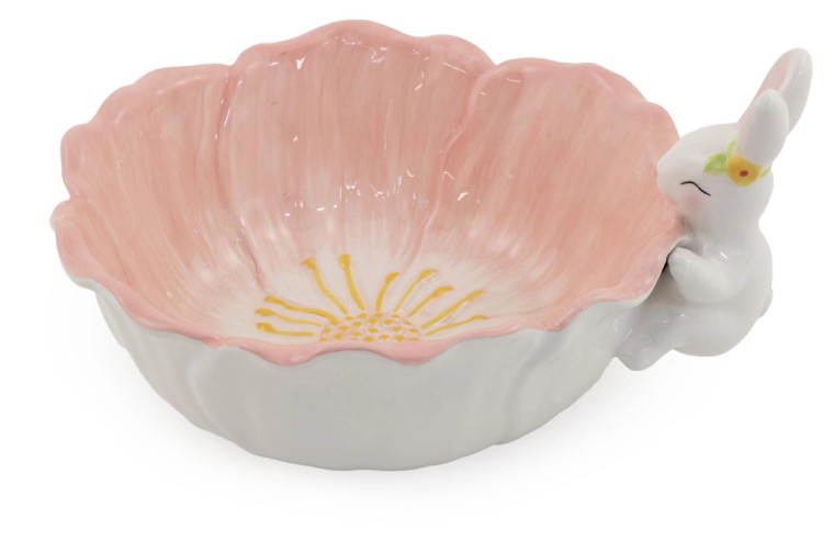 Floral Bunny Bowl