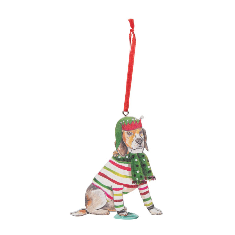 Holiday Beagle Ornament