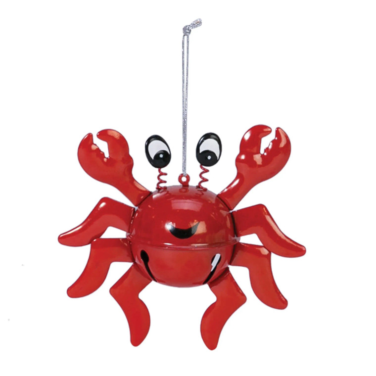 Red Jingle Bell Crab Ornament