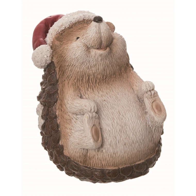 Holiday Playful Hedgehog Figurine