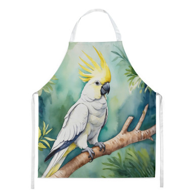 Perched Golden-Crest Cockatoo Apron - Animal Decor