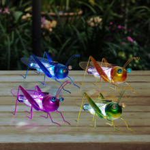 Metal Grasshopper Solar Light