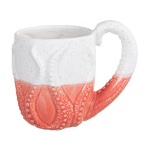 Coral & Bisque Octopus Mug