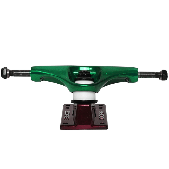 Core Hollows Truck 5.0 Anodized Green With Red Base (Hollow Kingpin)
