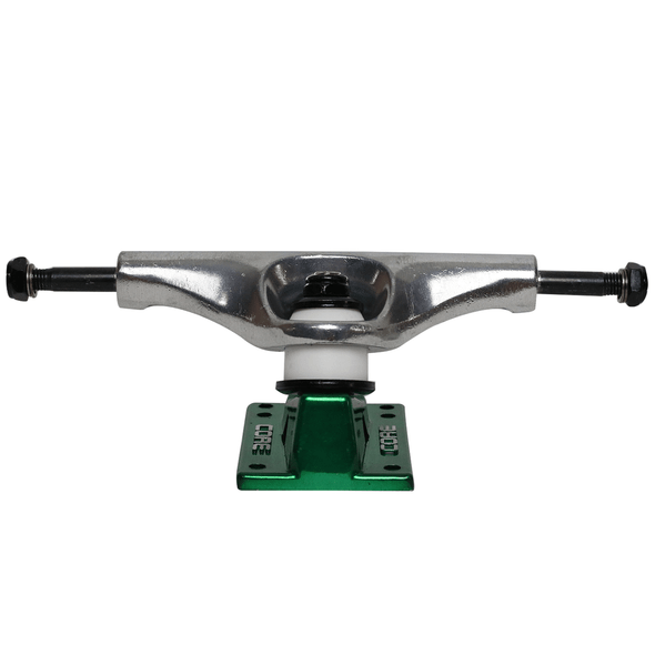 Core Hollows Truck 5.5 Silver With Green Base (Hollow Kingpin)